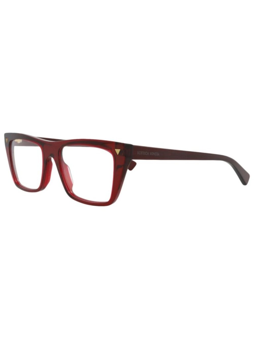 New Bottega Veneta Women's Eyeglasses Square Rectangle Recycled Acetate Frame
